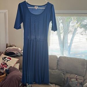 LuLaRoe Navy Blue Top